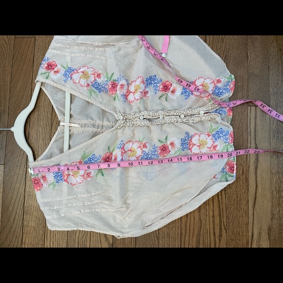 Free People REVOLVE Gardenia Floral Bohemian Lightweight Blouse - Picture 15 of 16